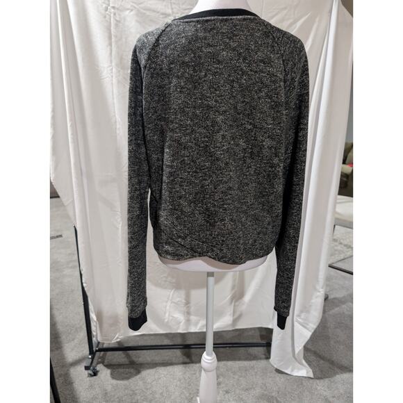 Fabletics Keeva Pullover Heather Gray Black Women's Size XL Sweatshirt Shirt Top - Picture 7 of 15